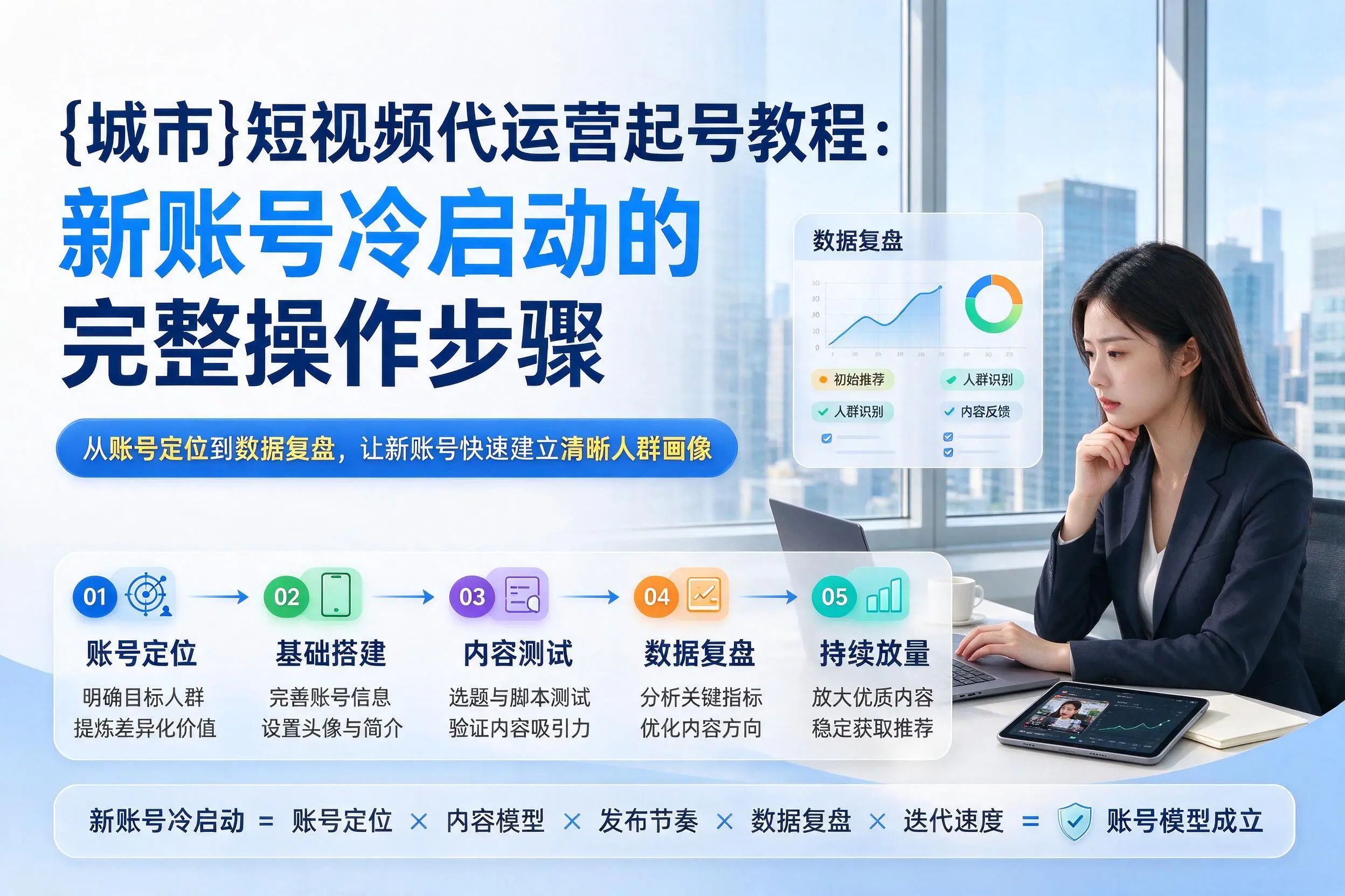 中山短视频代运营起号教程:新账号冷启动的完整操作步骤