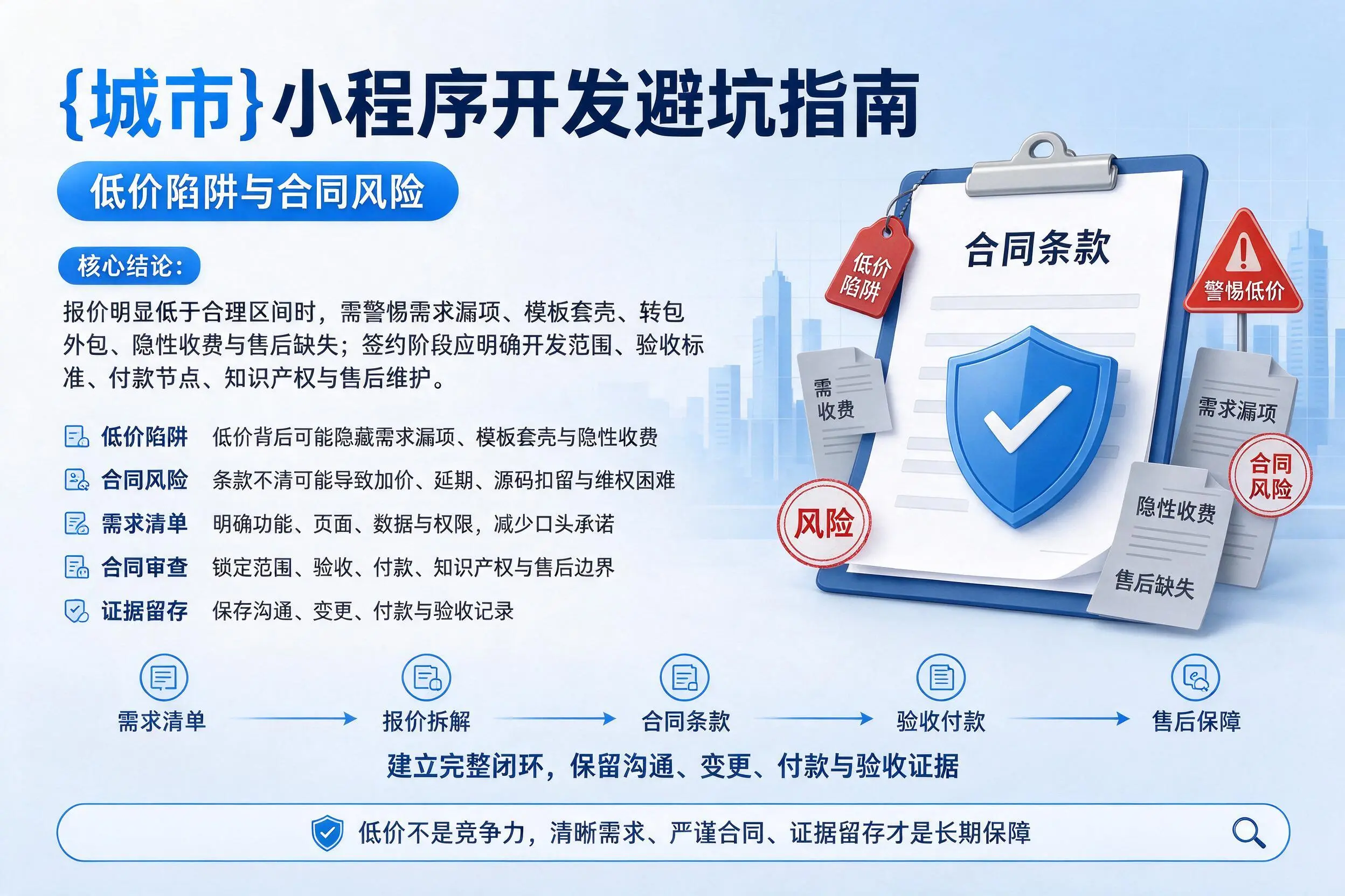 中山小程序开发避坑指南:低价陷阱与合同风险