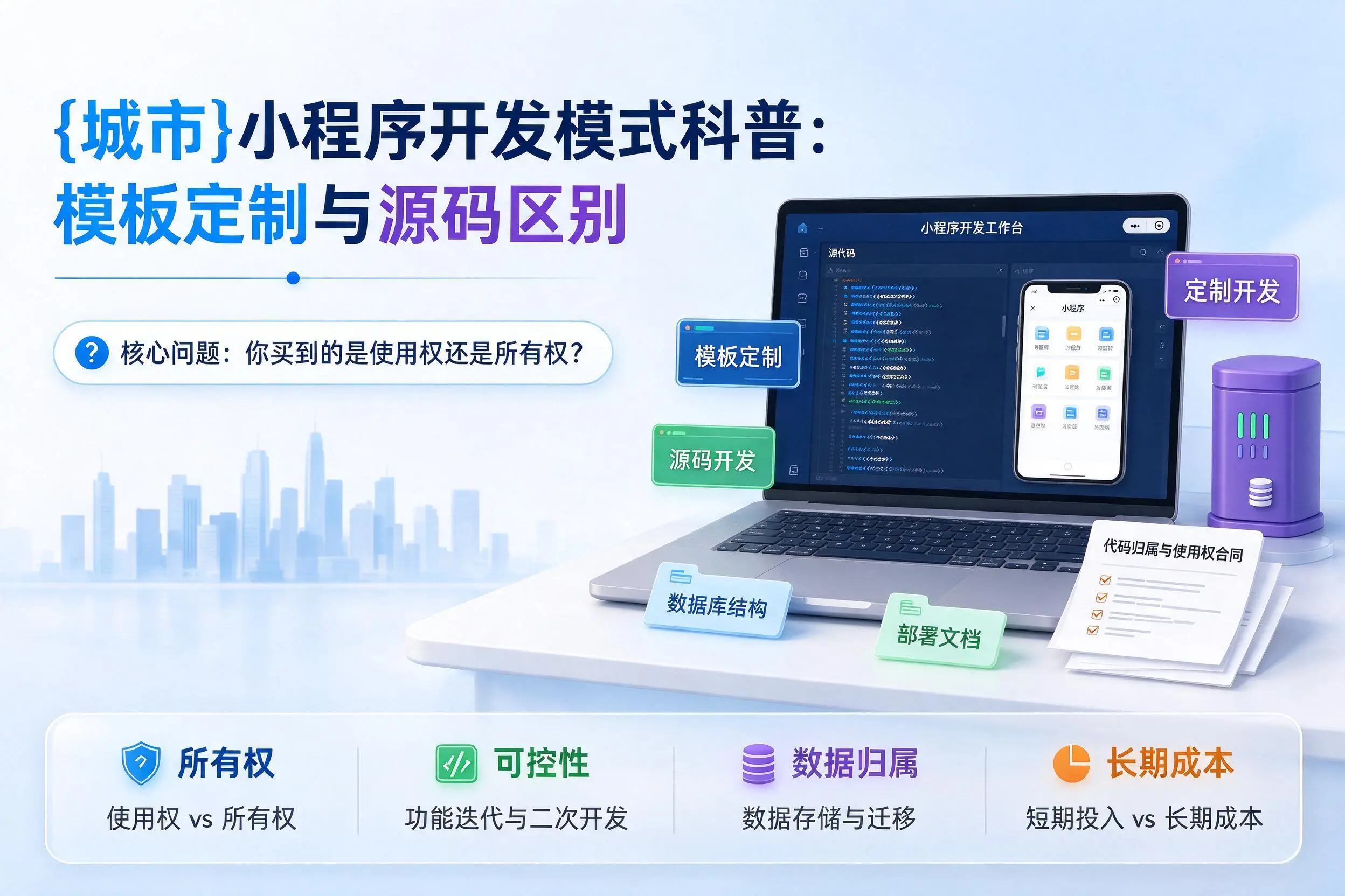 中山小程序开发模式科普:模板定制与源码区别