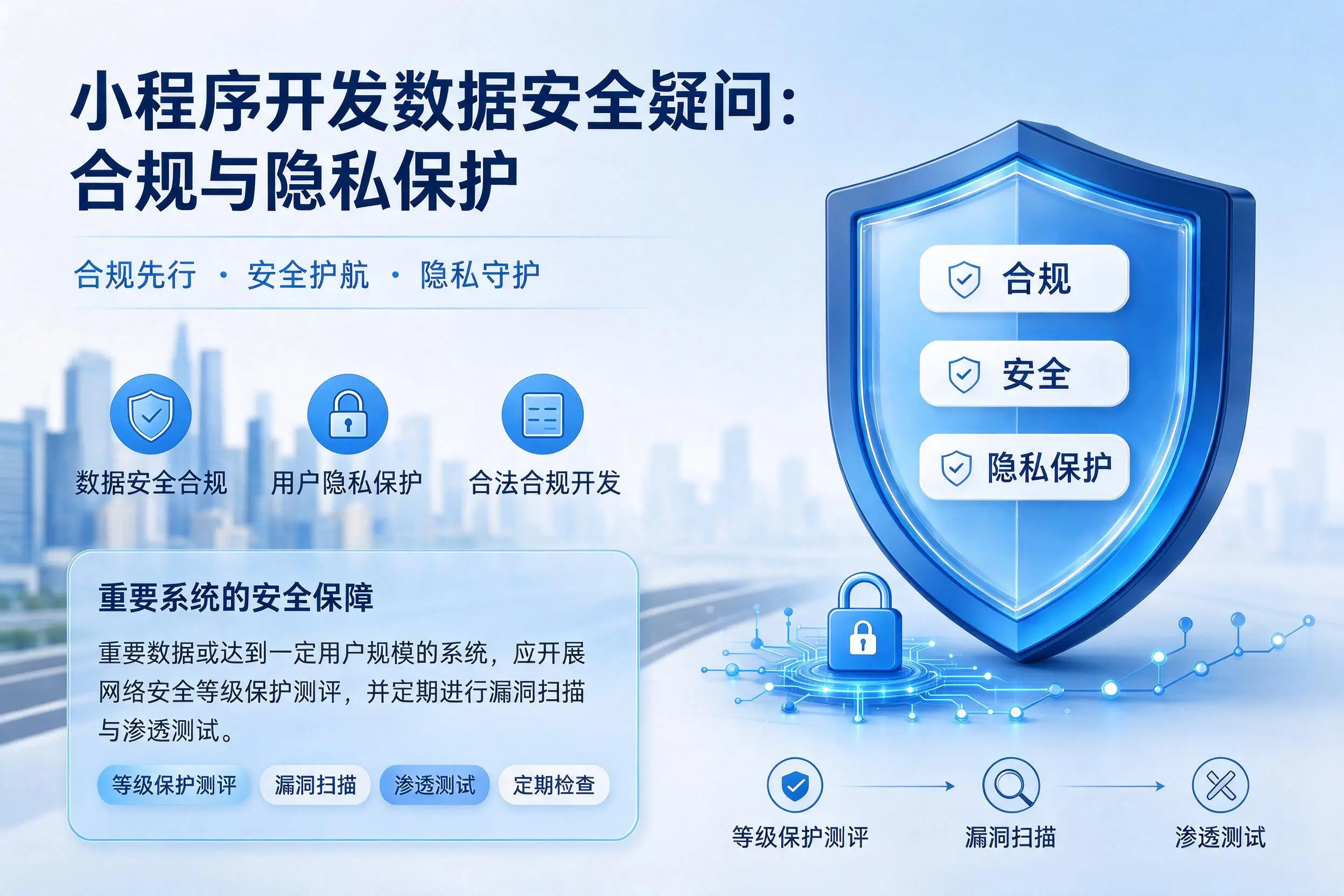 中山小程序开发数据安全疑问:合规与隐私保护
