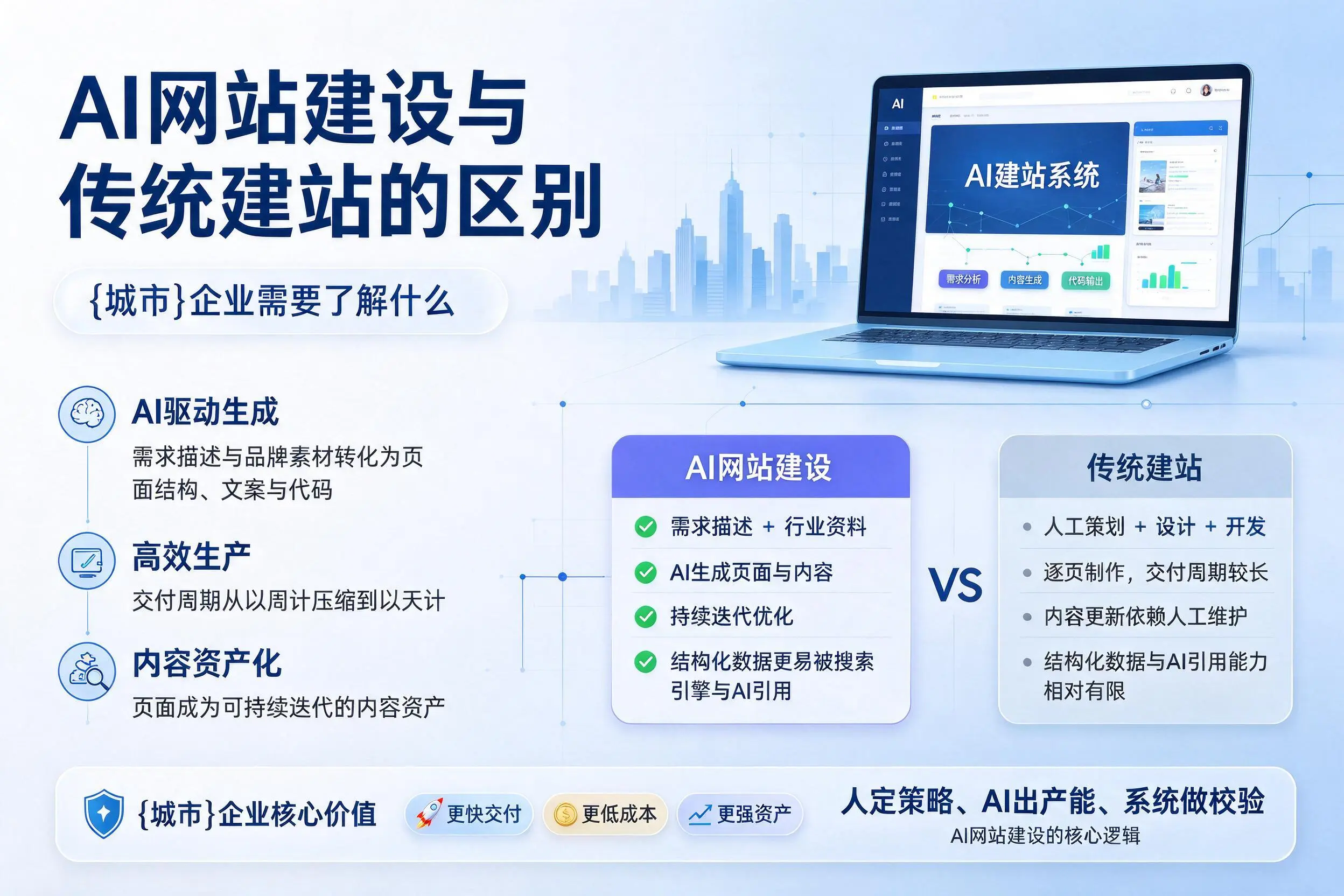 AI网站建设与传统建站的区别,中山企业需要了解什么
