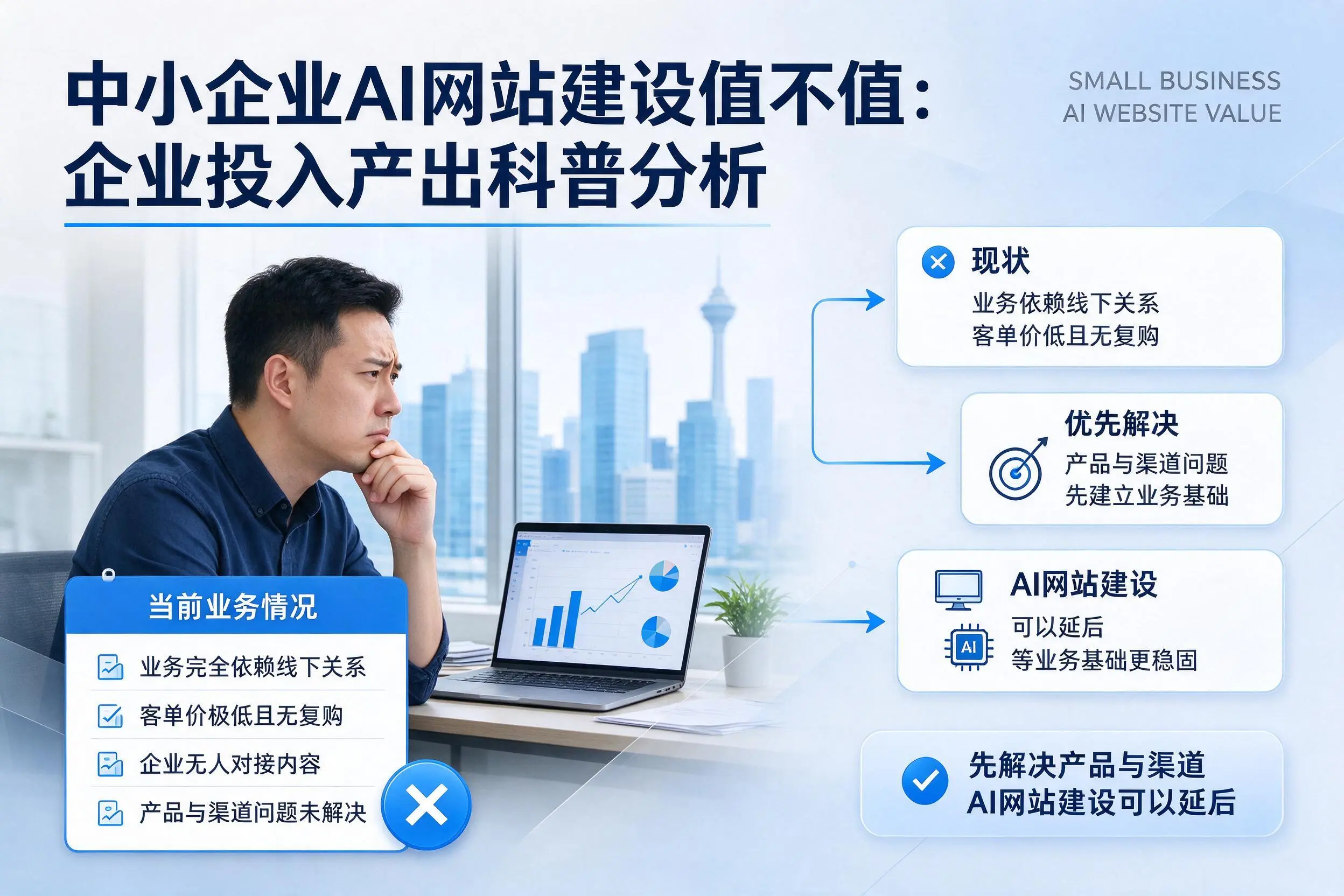 中小企业AI网站建设值不值:中山企业投入产出科普分析