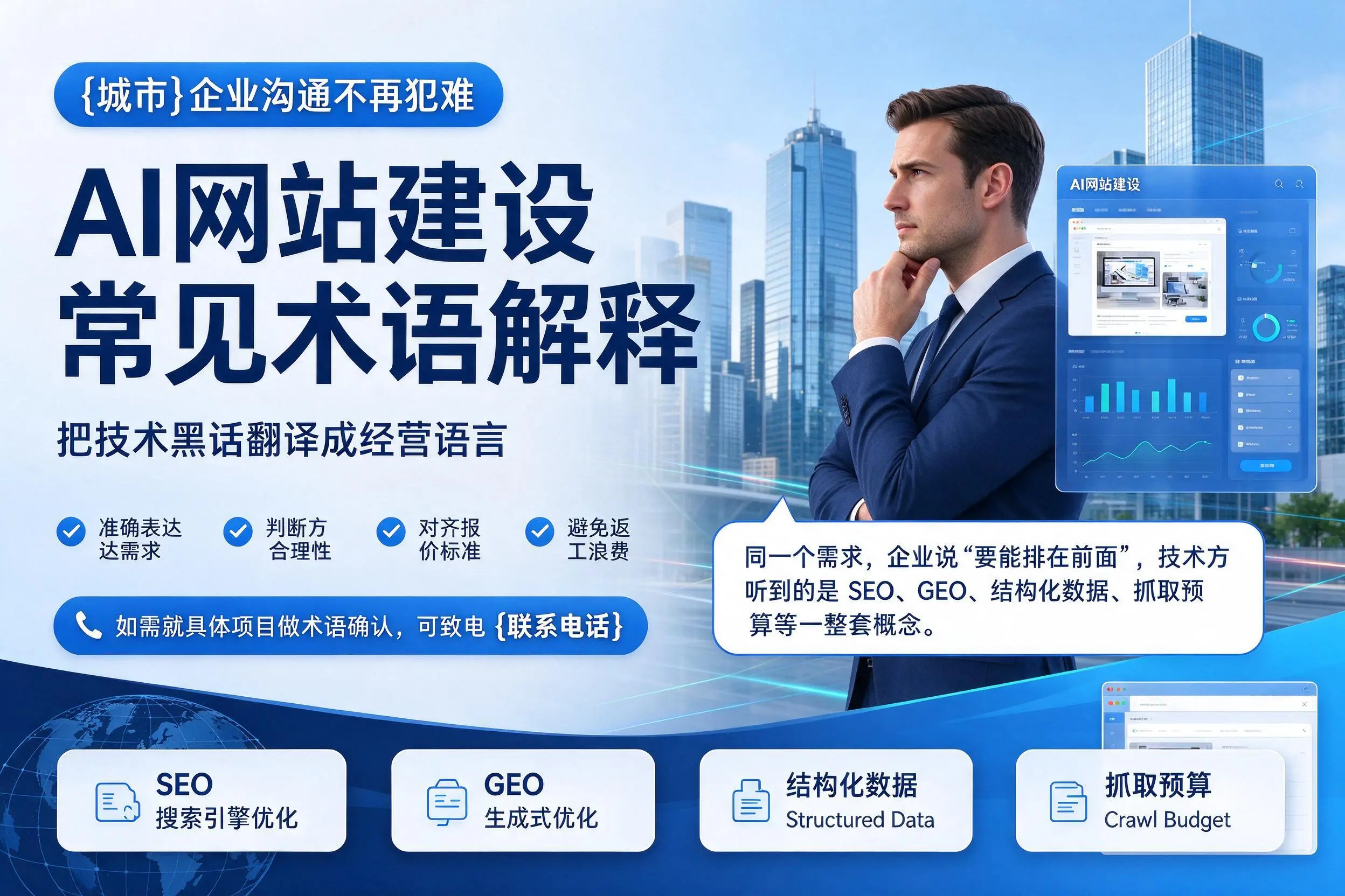 AI网站建设常见术语解释,中山企业沟通不再犯难