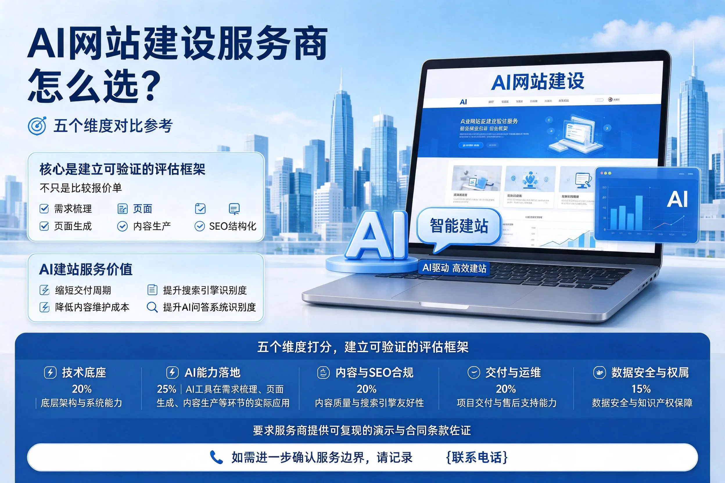 中山AI网站建设服务商怎么选？五个维度对比参考