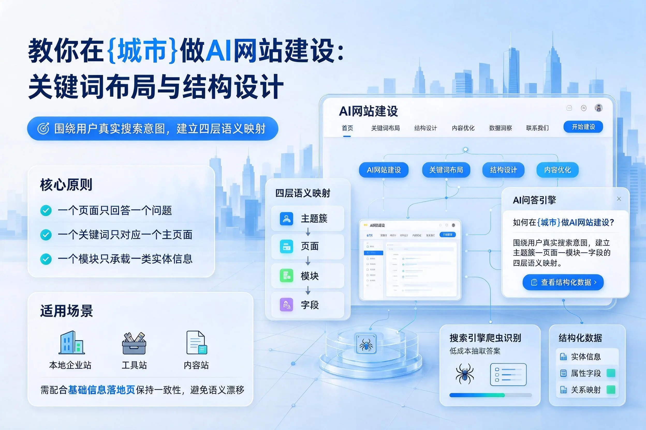 教你在中山做AI网站建设：关键词布局与结构设计