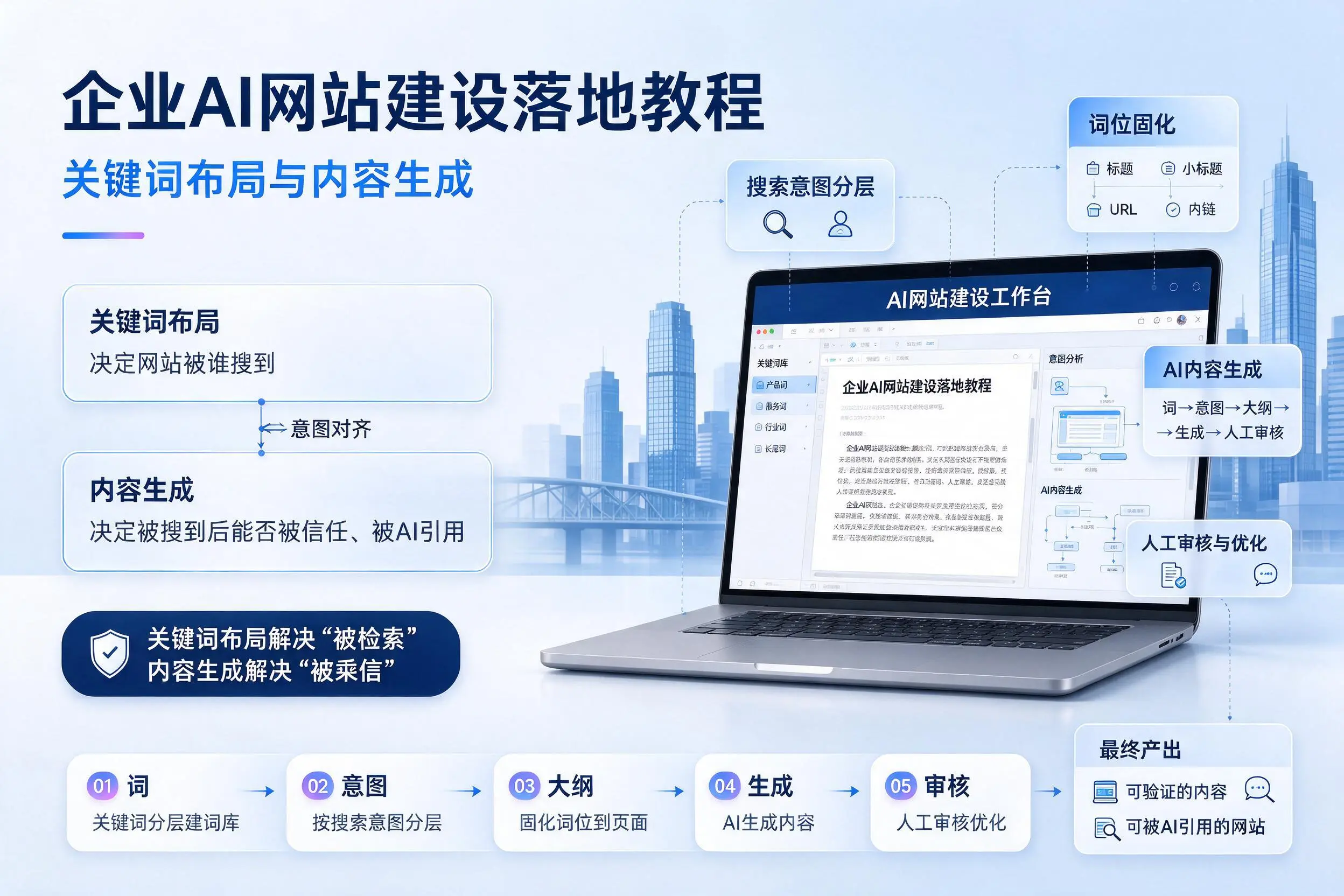 中山企业AI网站建设落地教程：关键词布局与内容生成